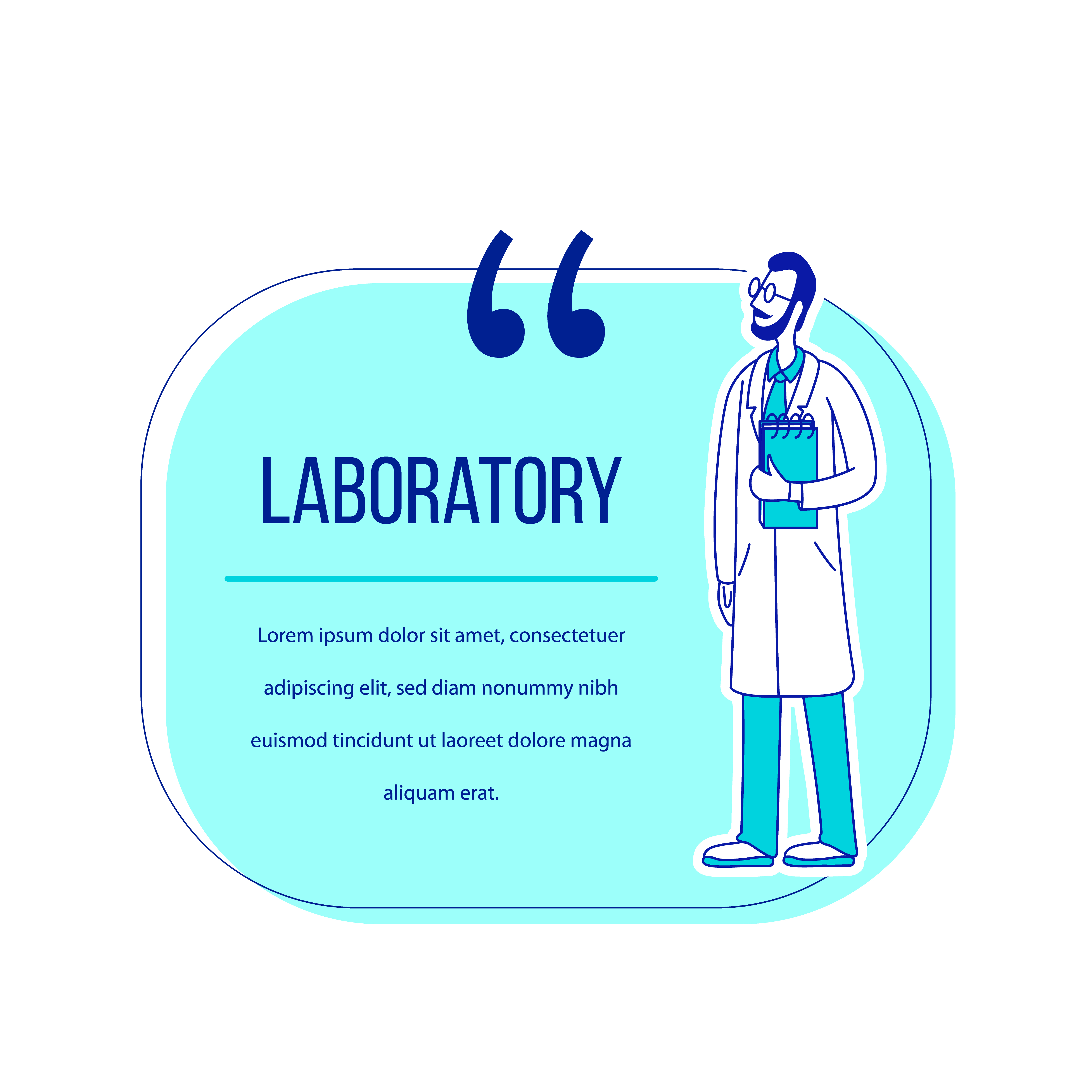 Laboratory quote text box 1632694 Vector Art at Vecteezy
