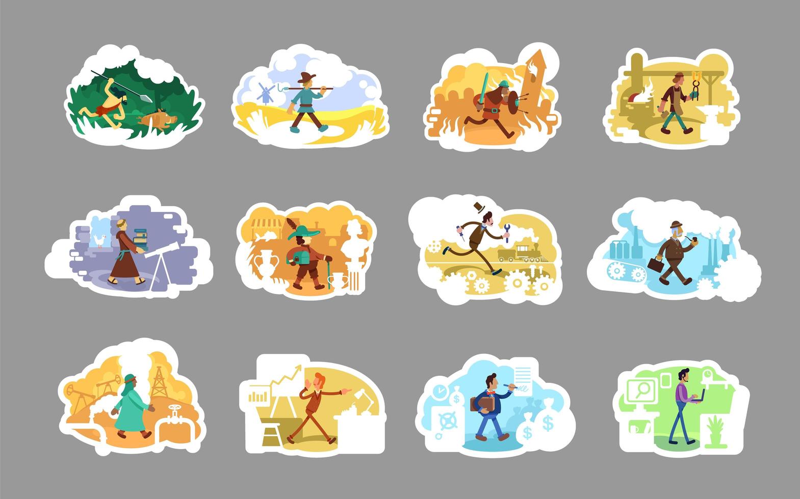 Time period people set vector