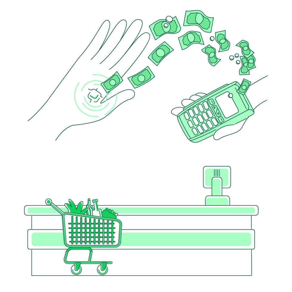 Microchip and payment terminal vector