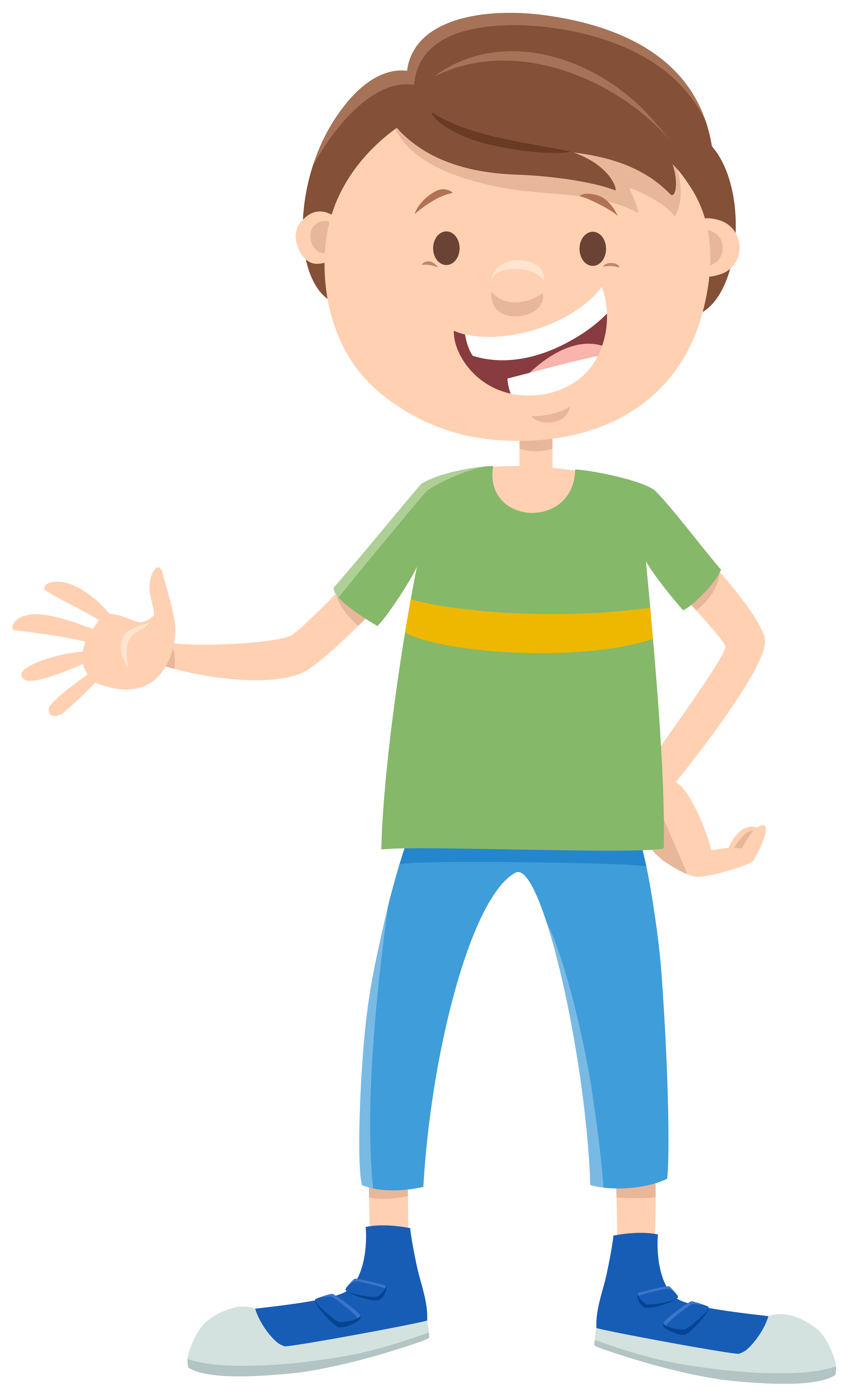 Download Happy Comic Boy Cartoon Character 1632778 Vector Art At Vecteezy