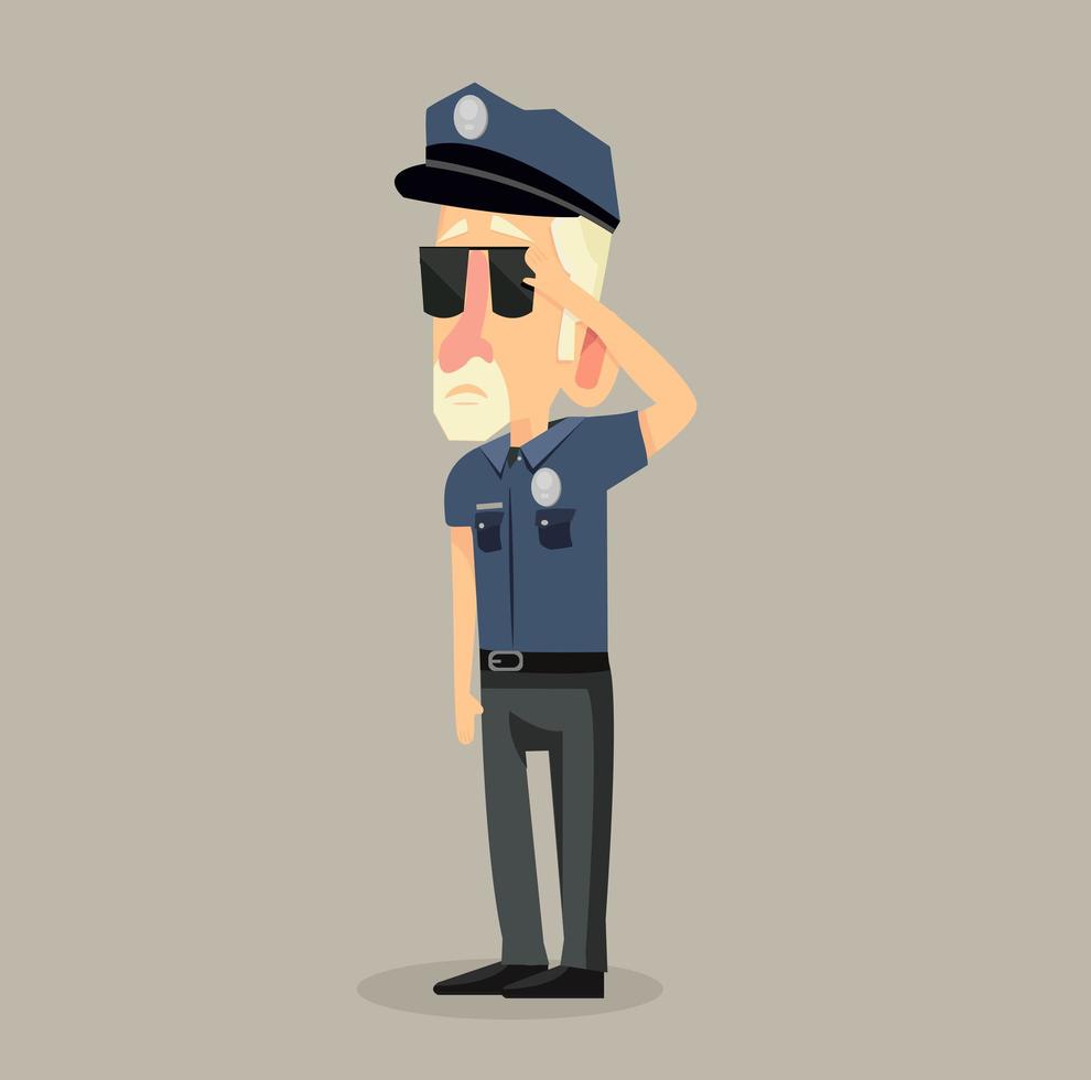 man police office vector
