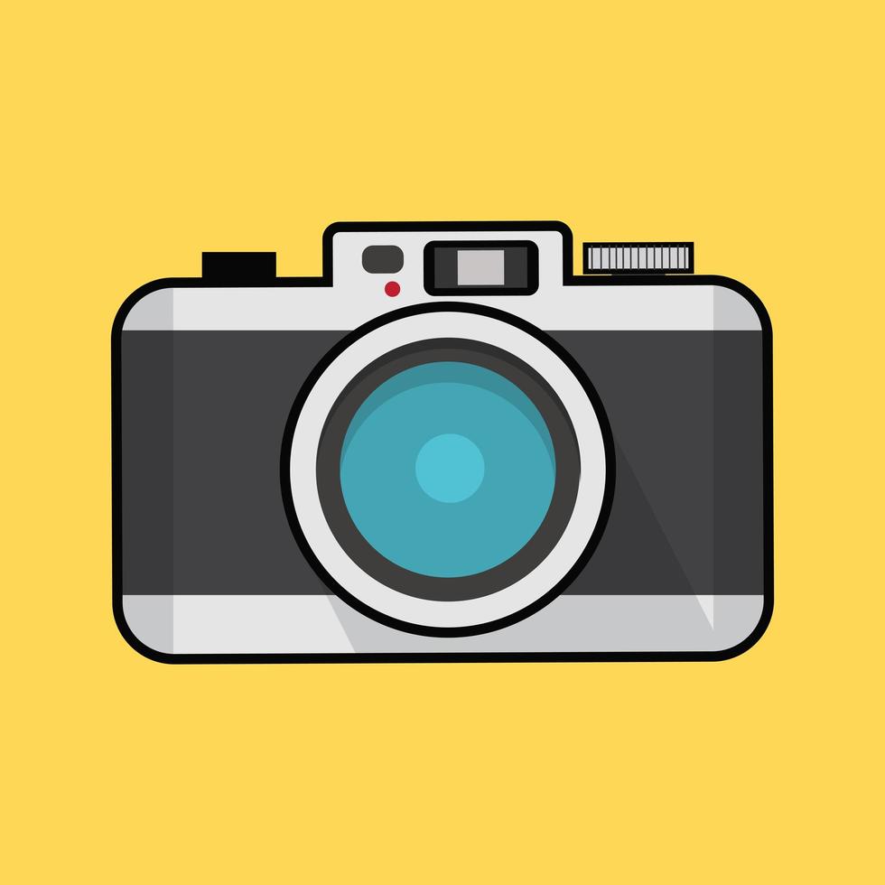 vector de cámara de fotos retro