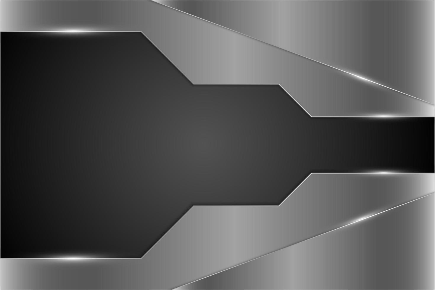 moderno fondo metálico plateado y gris vector