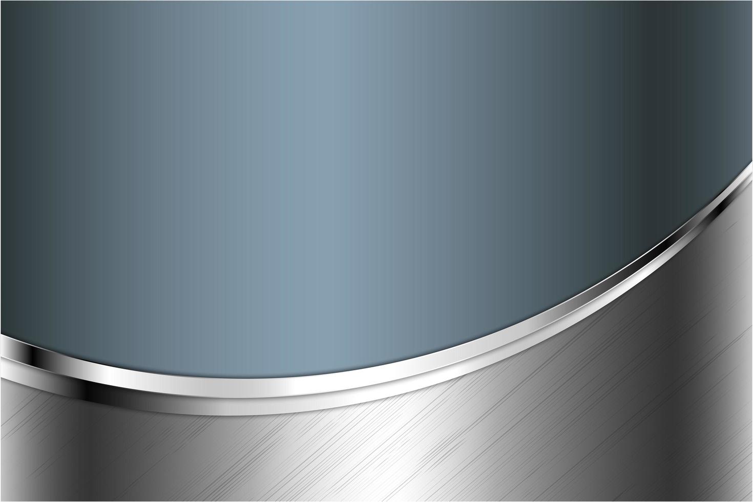 Modern grey, blue and silver metallic background vector