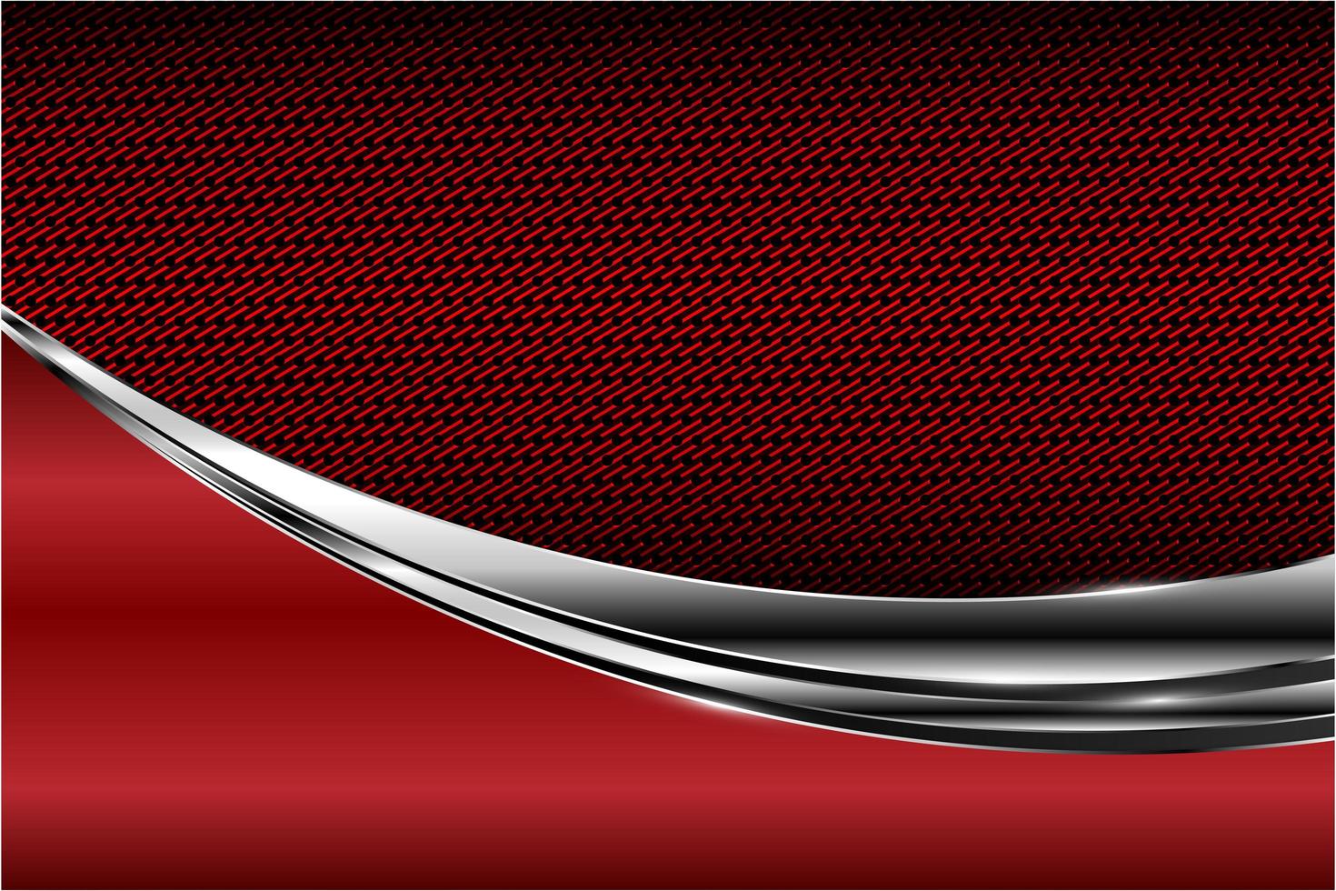 Modern red and silver metallic background vector