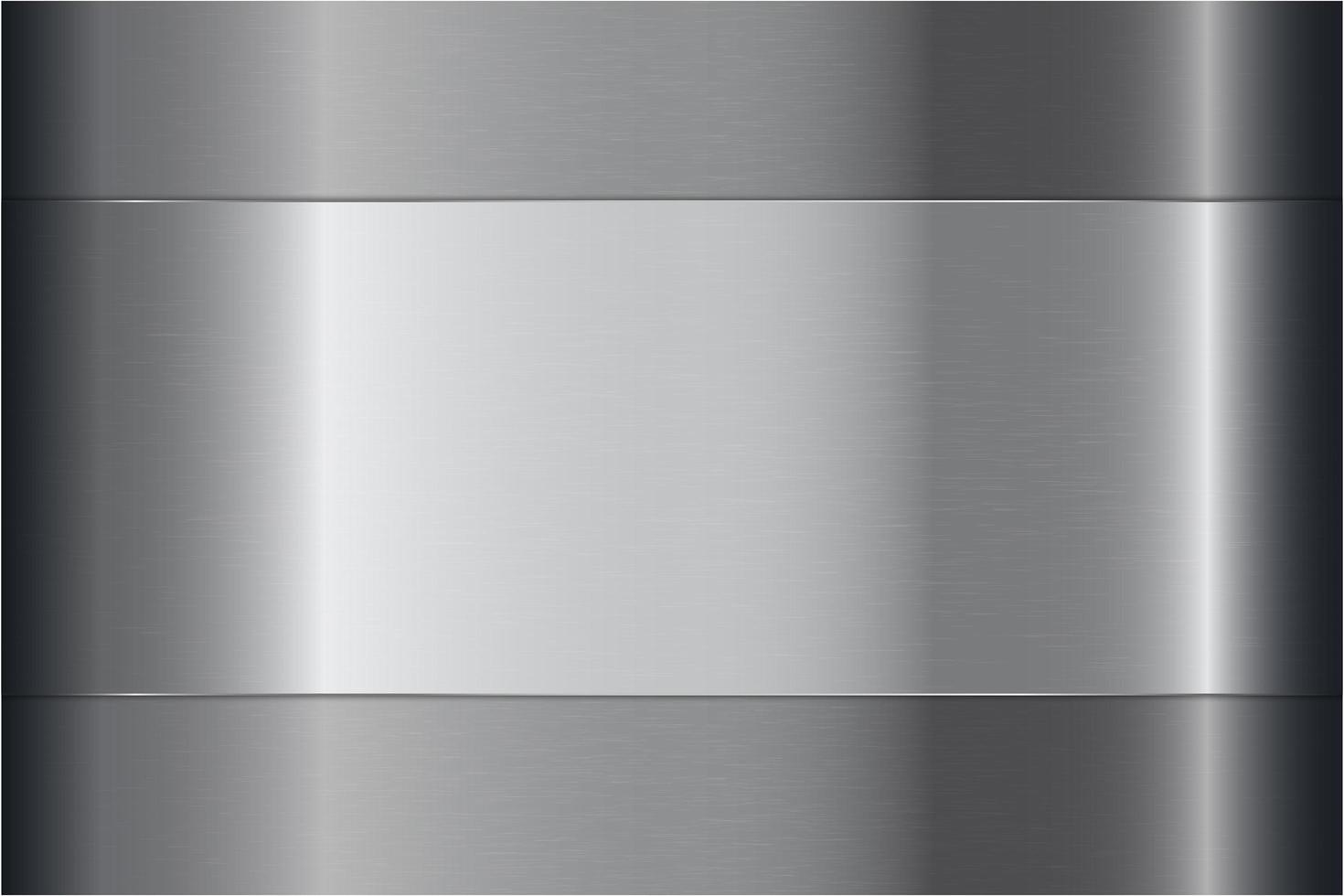 Modern grey and silver metallic background vector