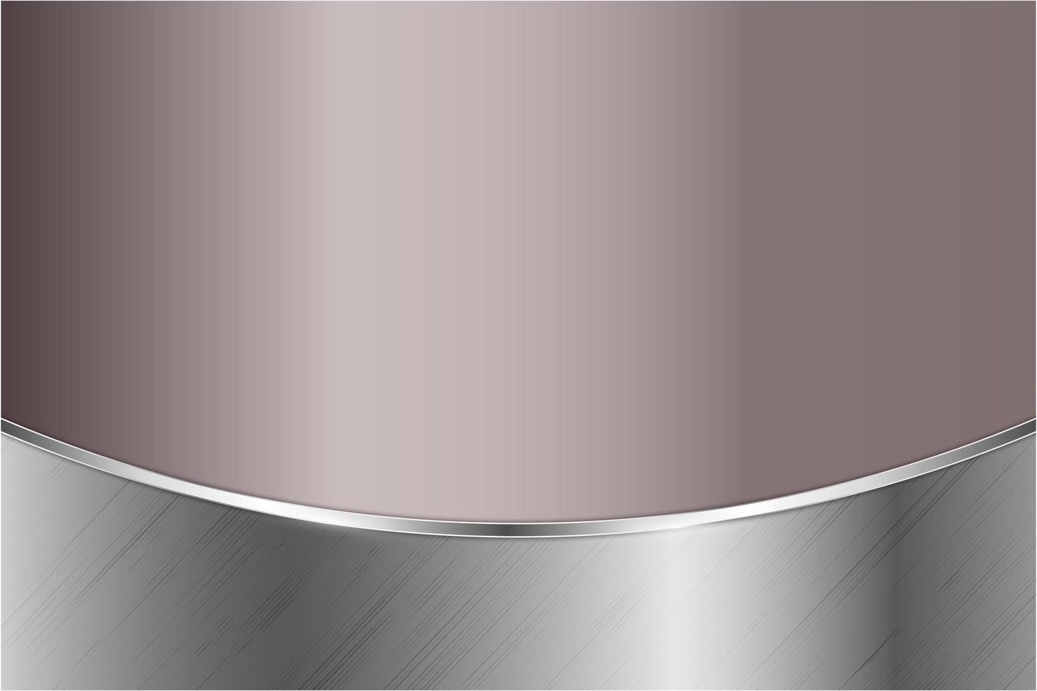 Modern pink and silver metallic background vector