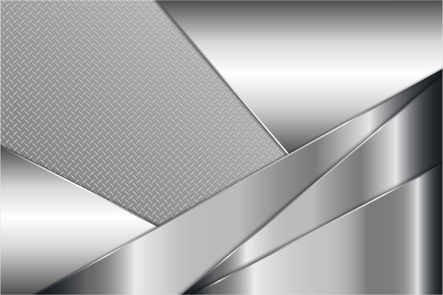 Modern silver background vector