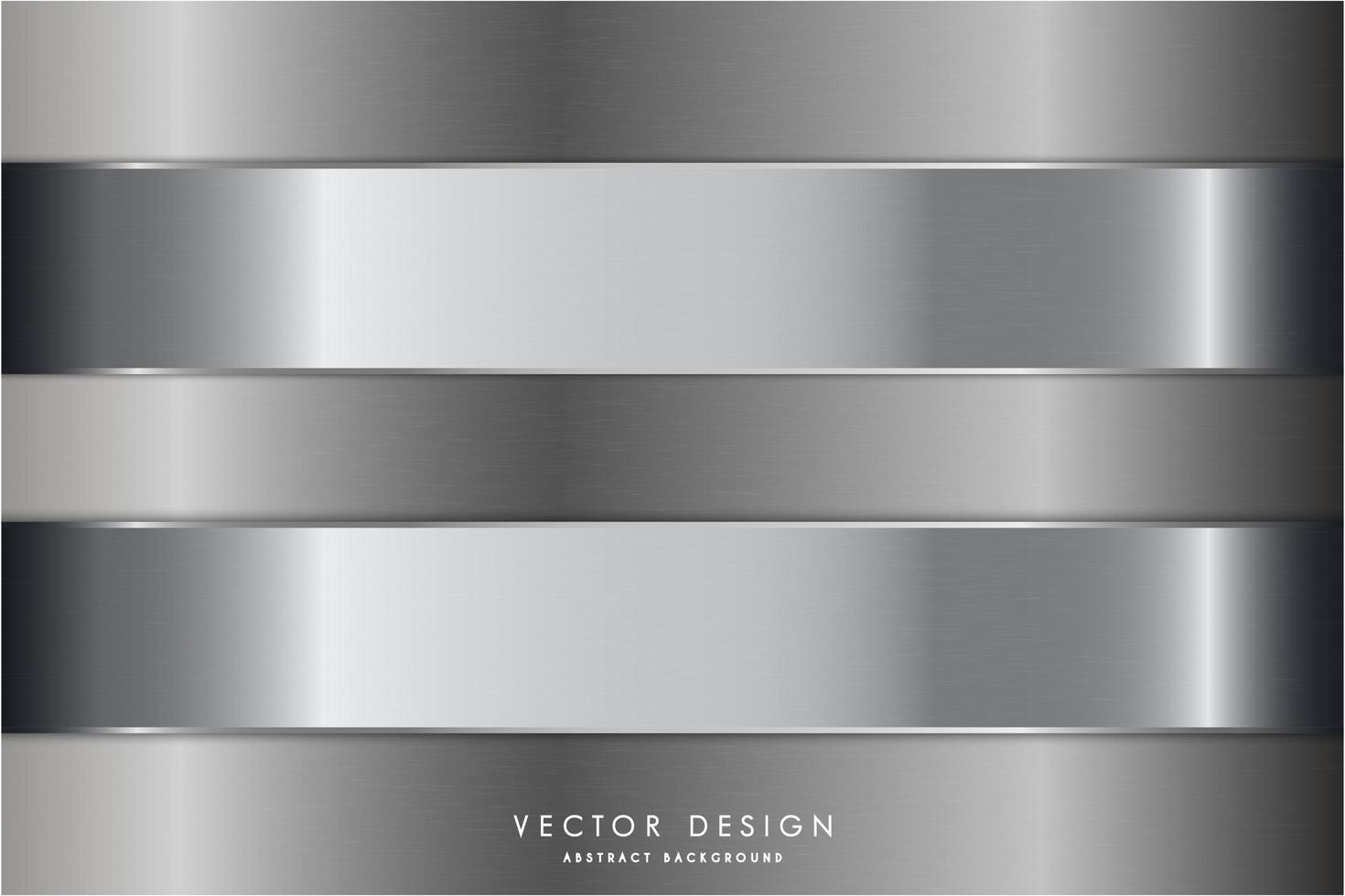 Modern silver metallic background vector