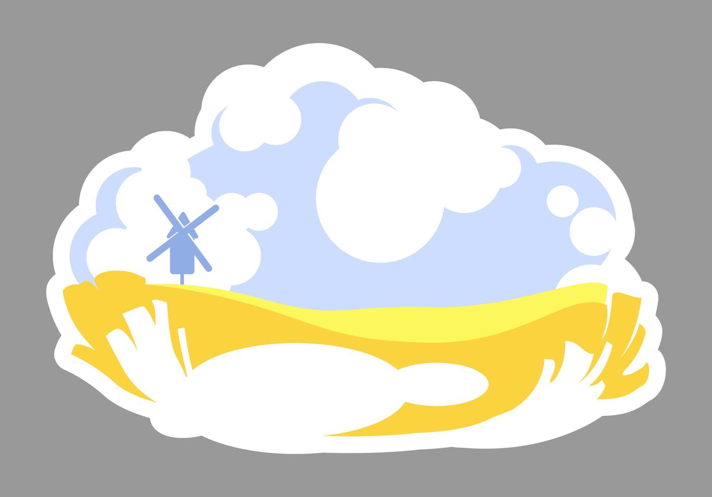 Farmland 2D badge vector
