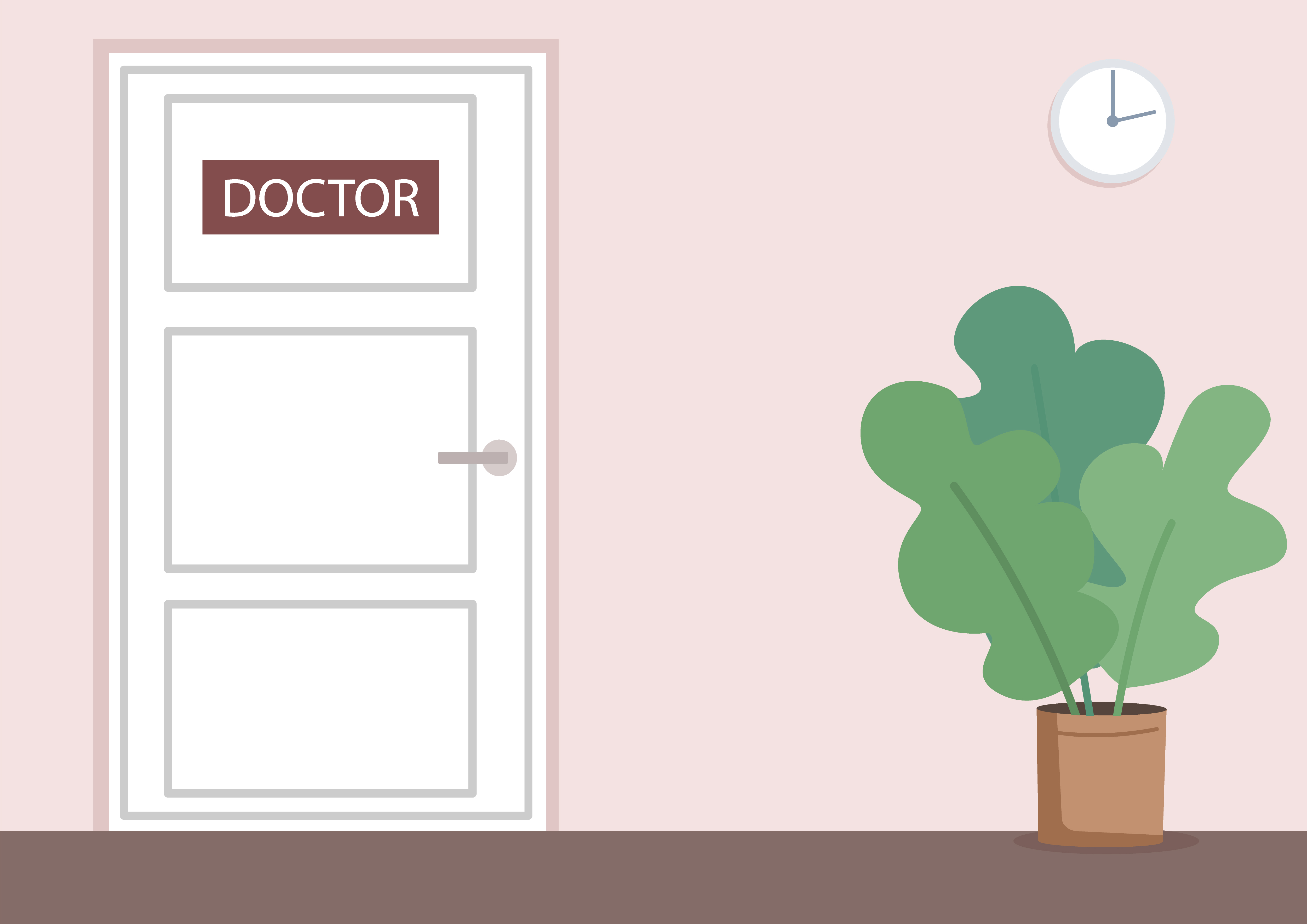 Doctor office door 1635111 Vector Art at Vecteezy