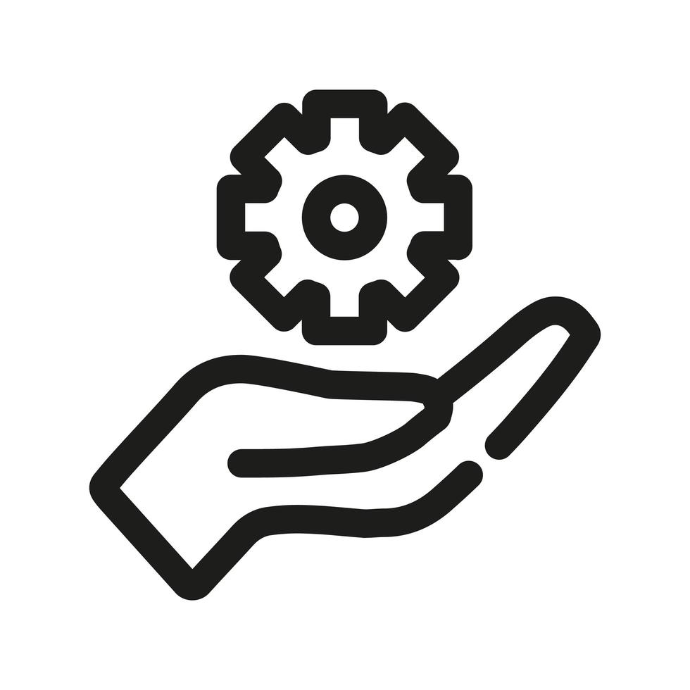 icono de seguro técnico vector