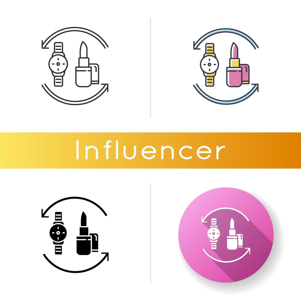 Barter icon. Swap products. Marketing strategy. vector