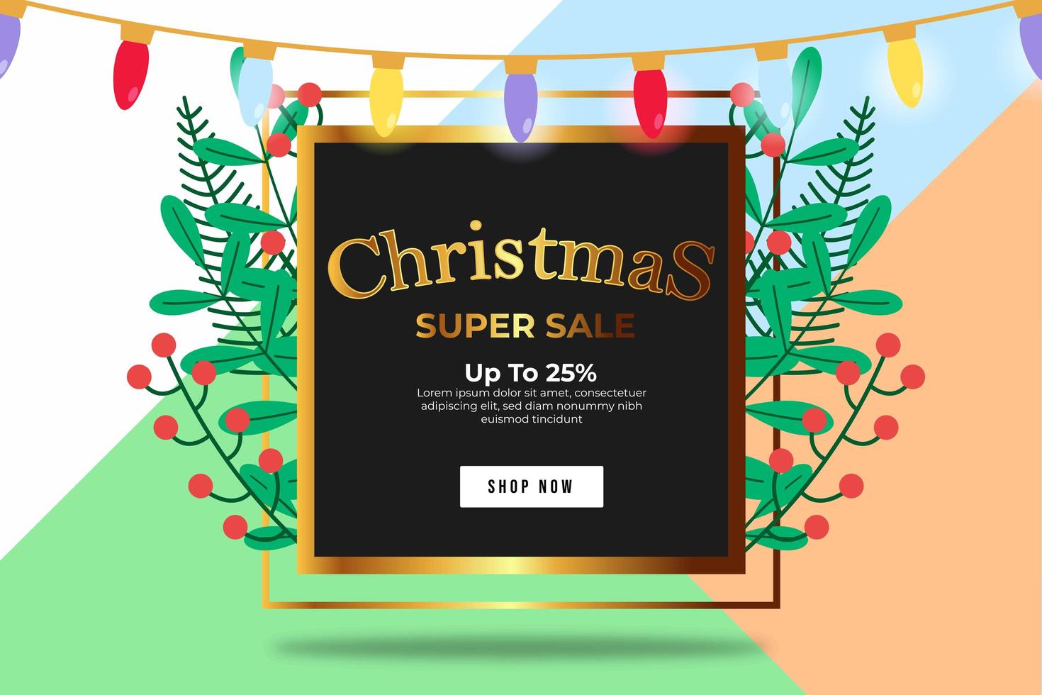 Super Sale Up To 25 percent Template vector