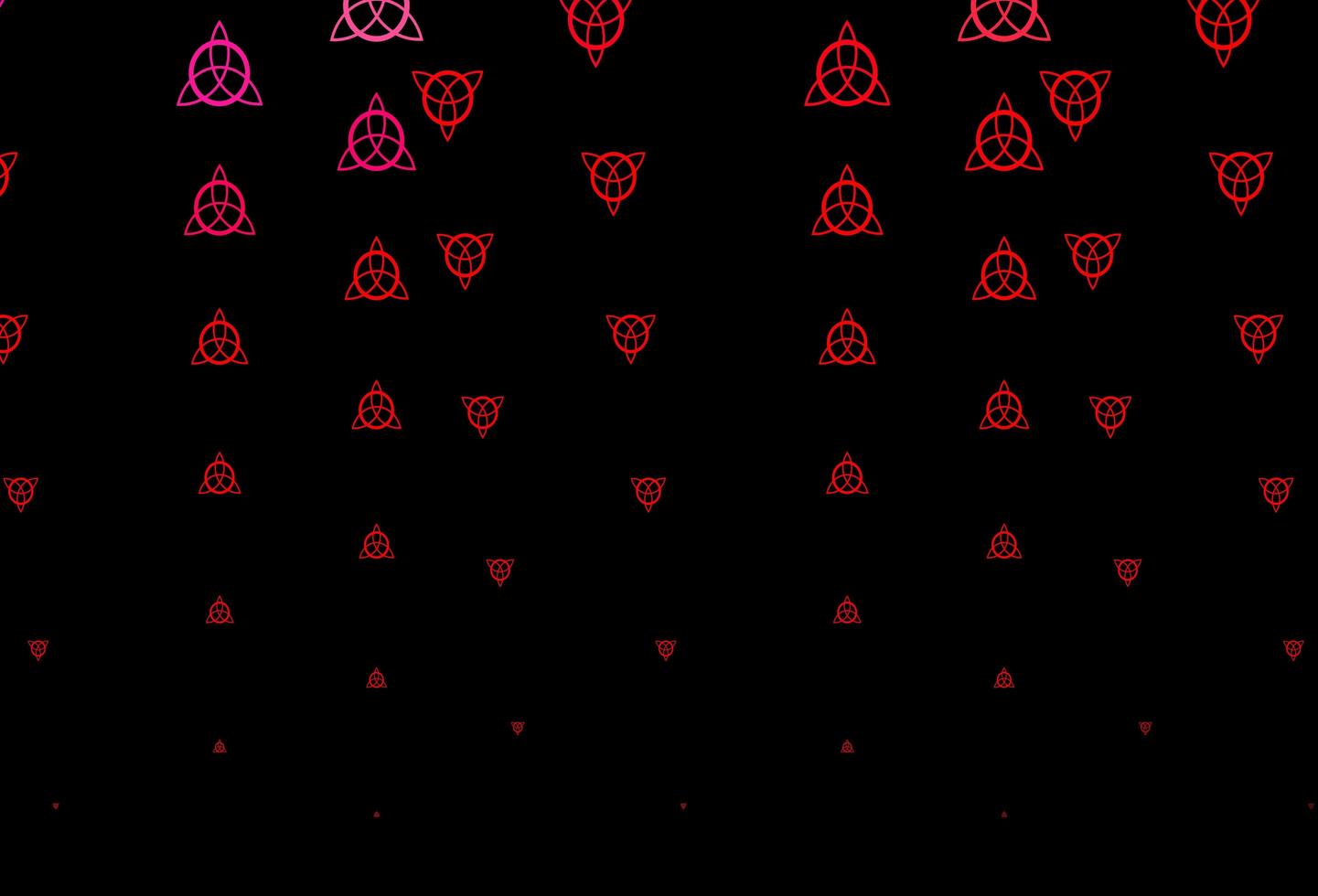 Dark Red backdrop with mystery symbols. vector