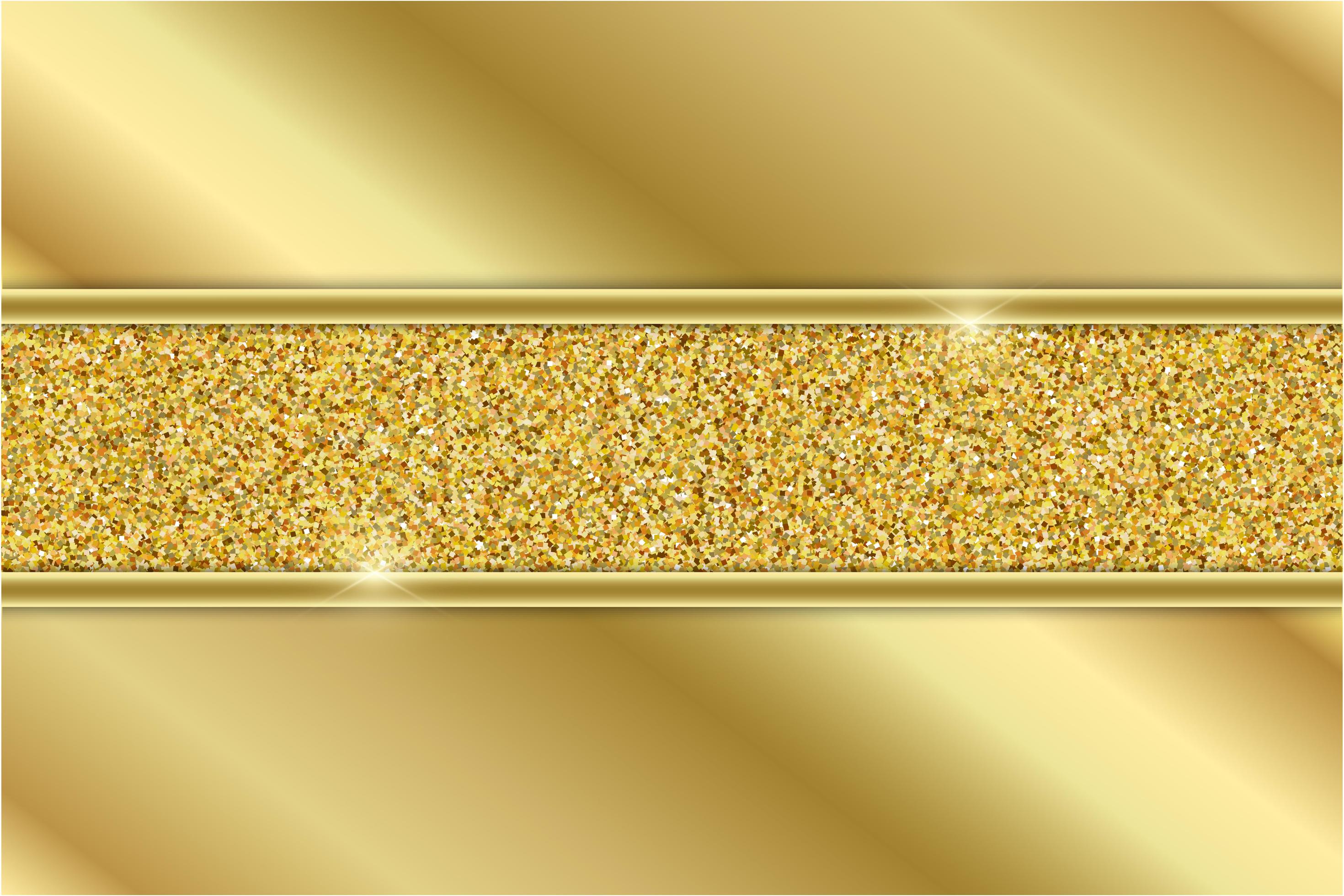 Metallic gold panels with golden glitter section 1639987 Vector Art at