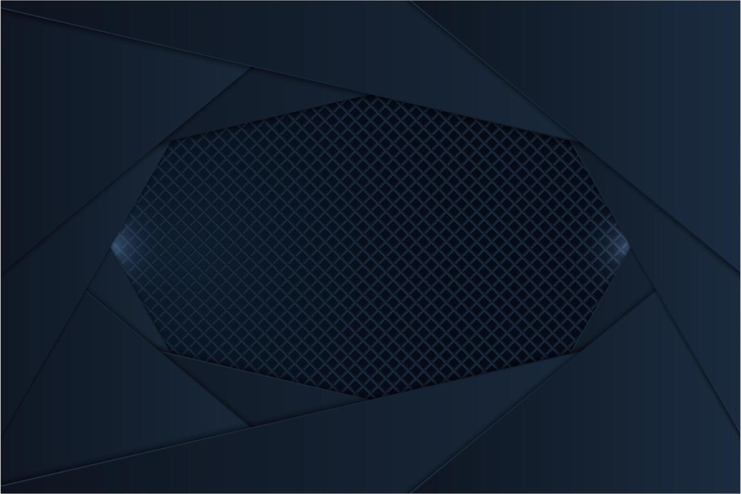 Metallic dark navy layered panels with carbon fiber vector