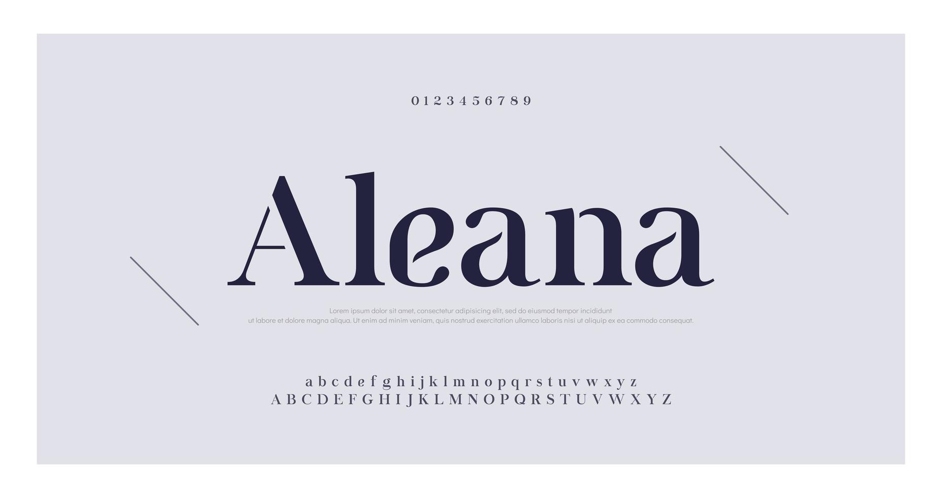 Elegant serif number and letter font 1642092 Vector Art at Vecteezy