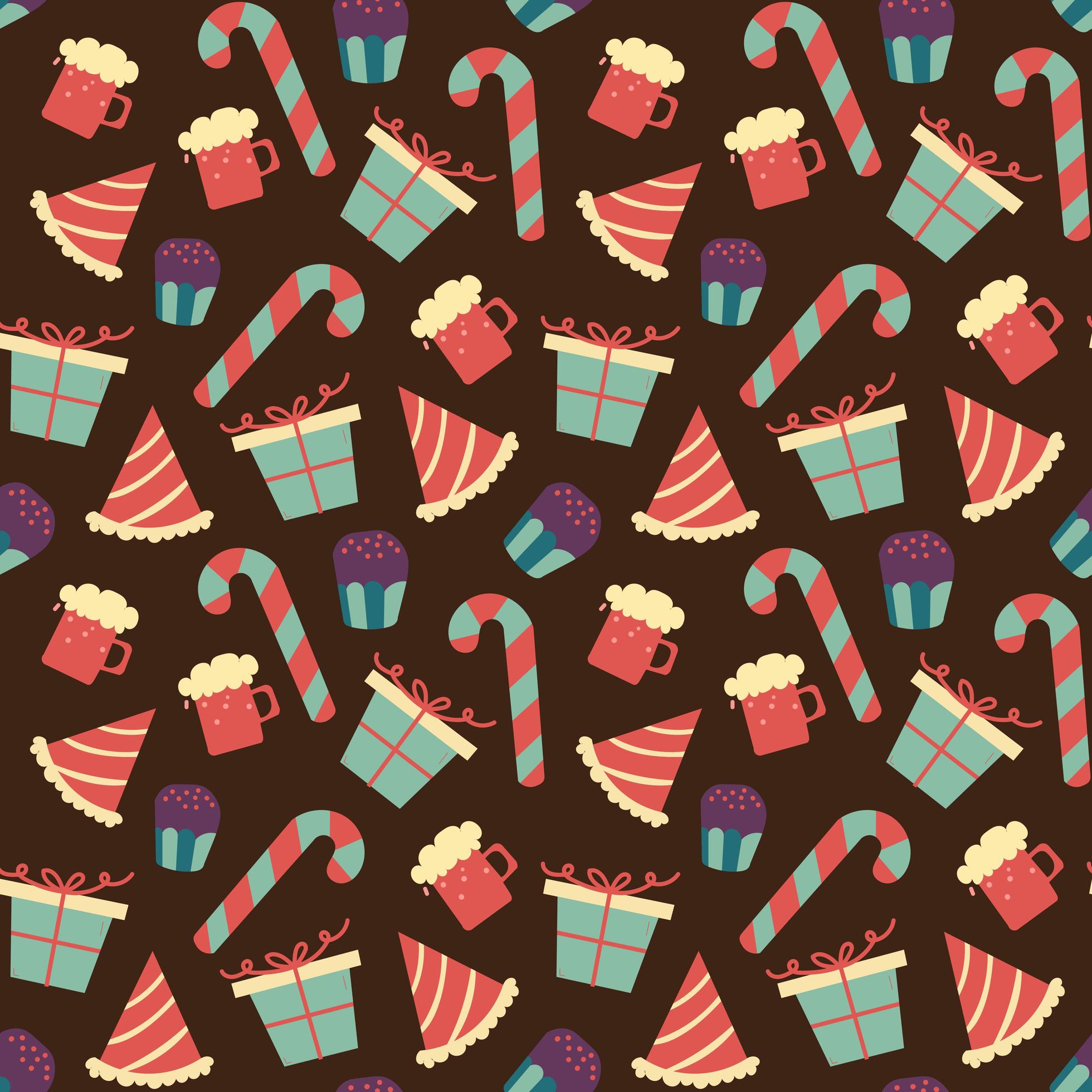 Seamless chocolate pattern with sweet candy 1643891 Vector Art at Vecteezy
