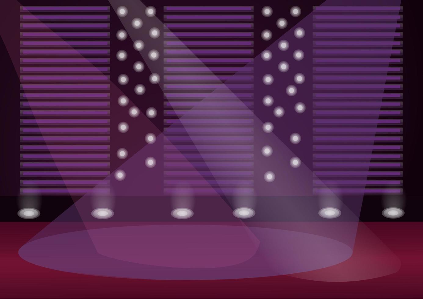 Empty stage scene vector