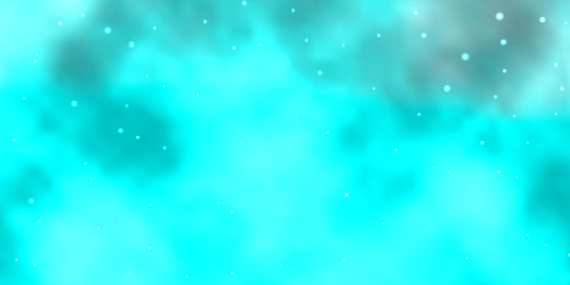 Blue template with neon stars. vector