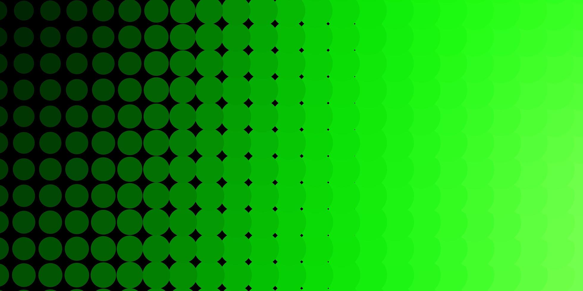 Light Green background with circles. vector