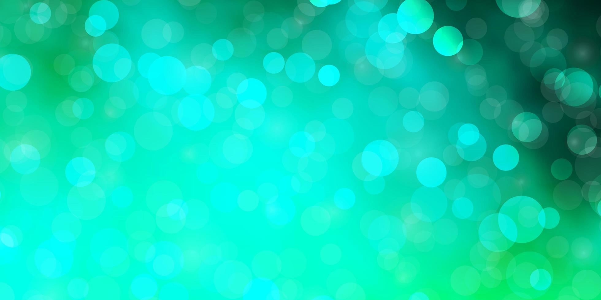 Light Green background with circles. vector