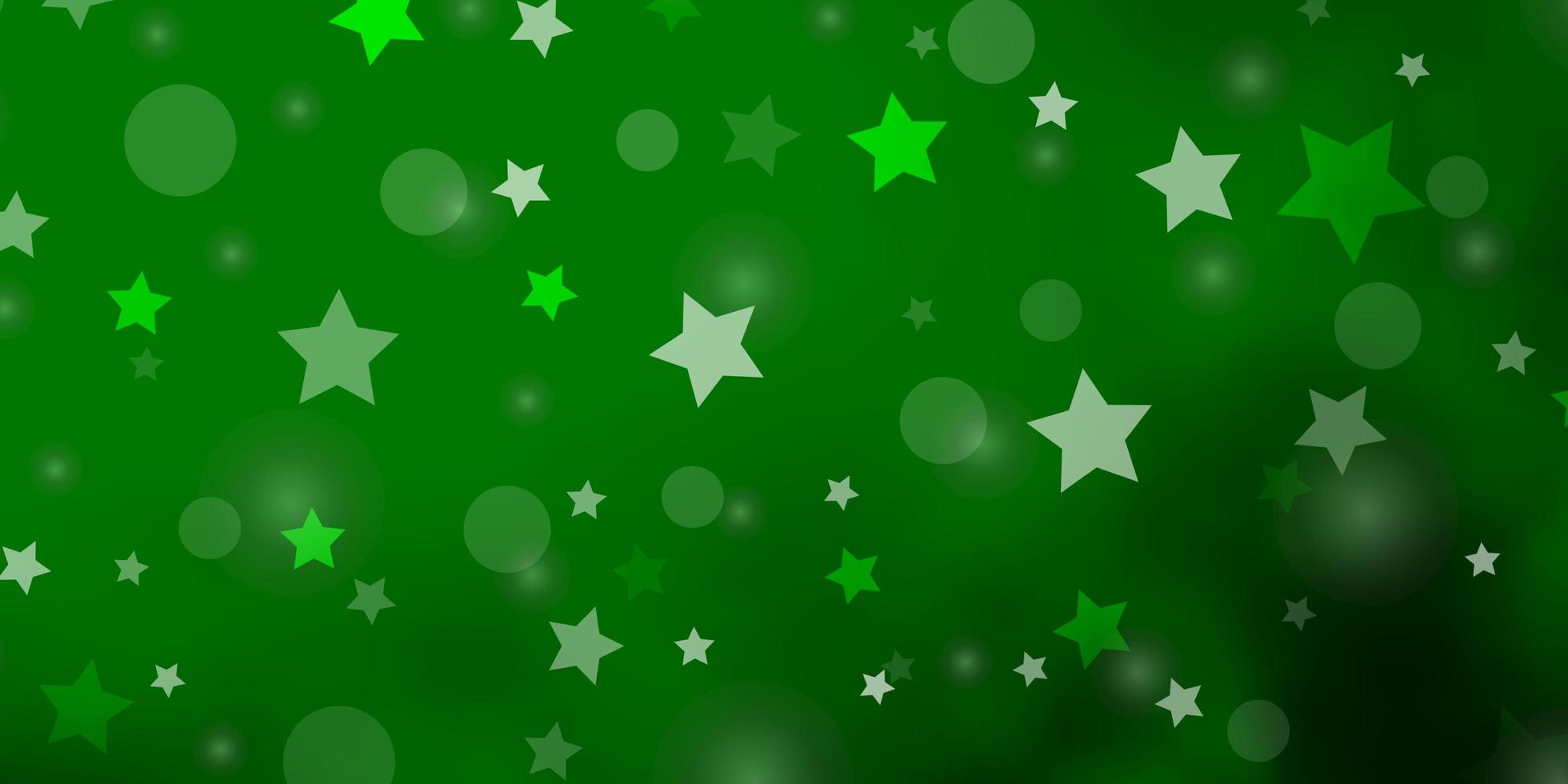 Light Green background with circles, stars. 1663773 Vector Art at Vecteezy