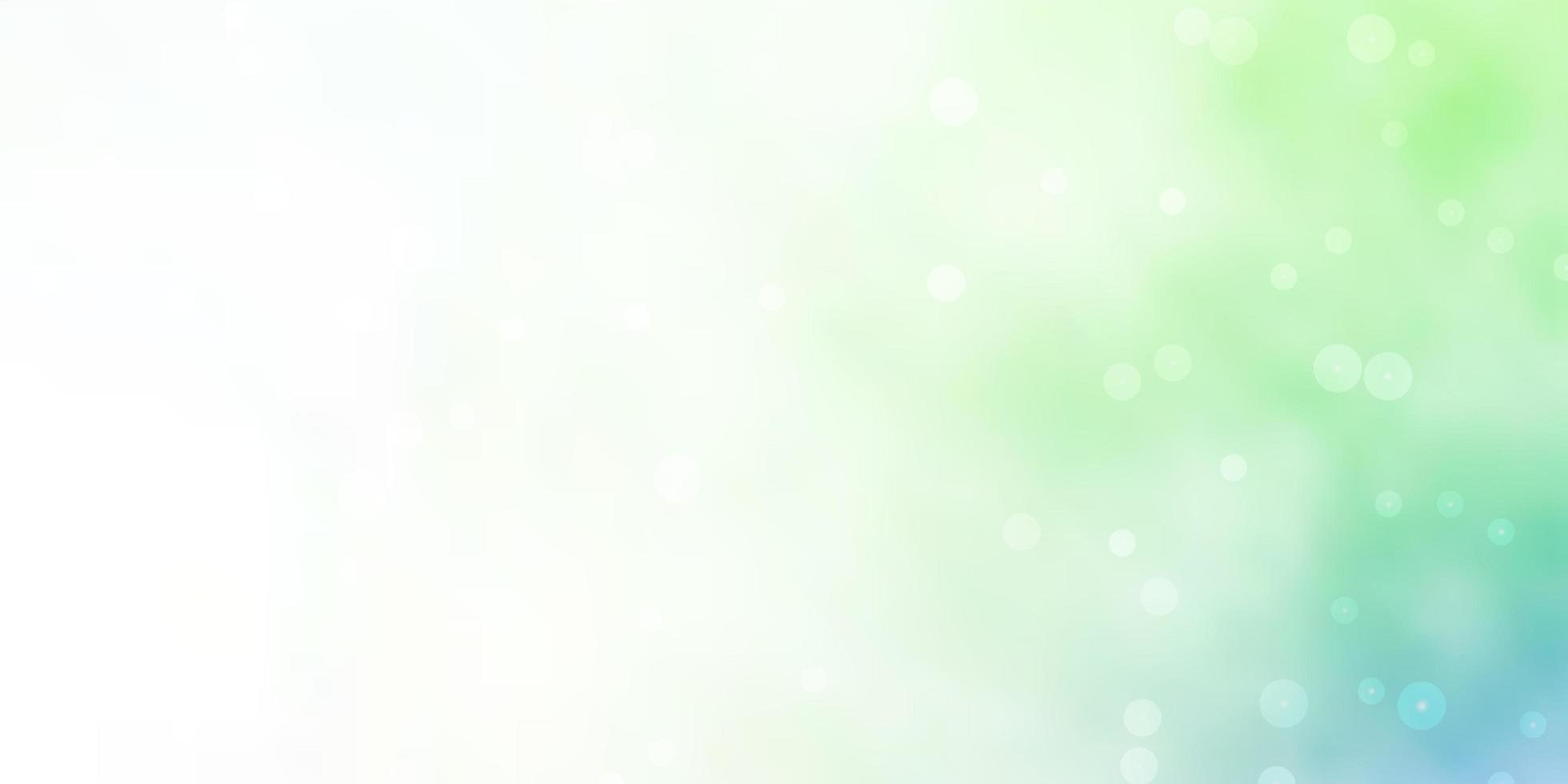 Light Green background with small and big stars. vector