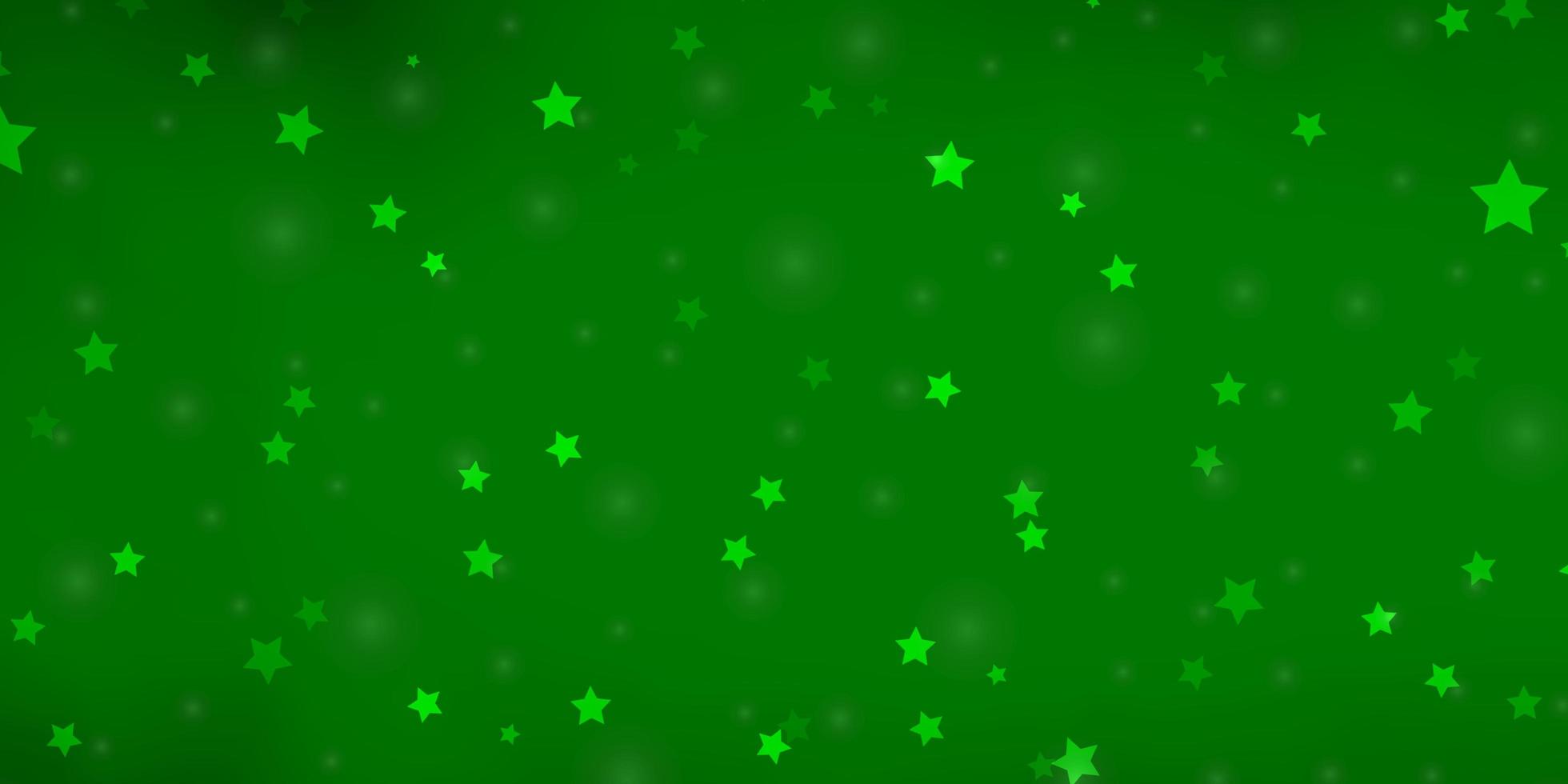 Light Green texture with beautiful stars. vector