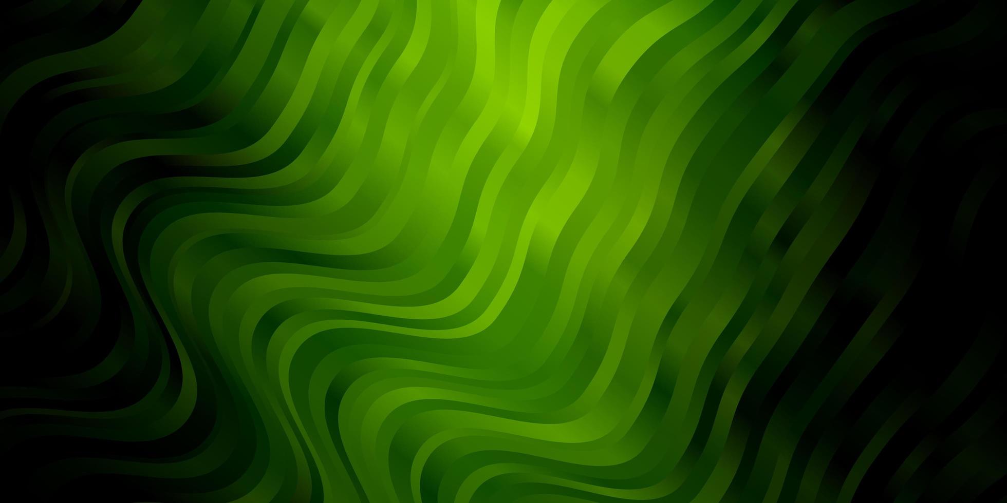 diseño verde oscuro con líneas torcidas. vector