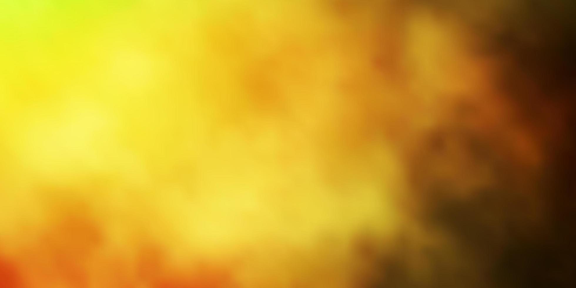 Dark Green, Yellow background with clouds. vector