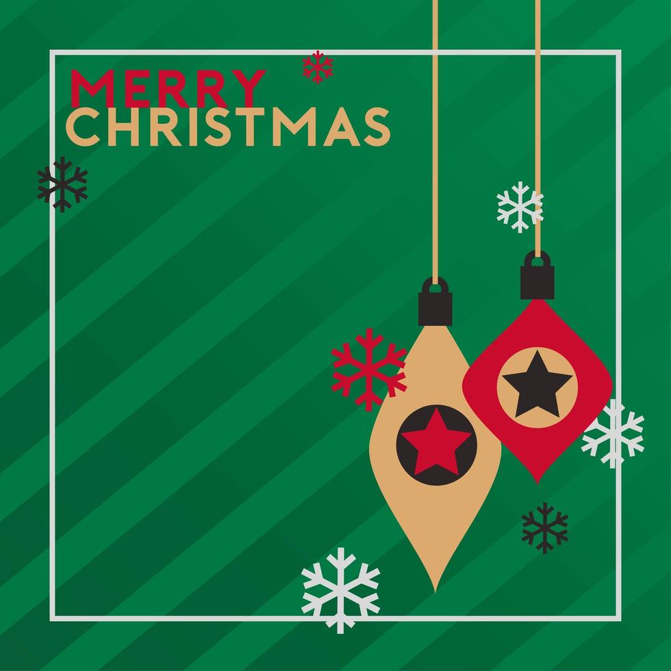 Merry Christmas and Happy New Year background vector