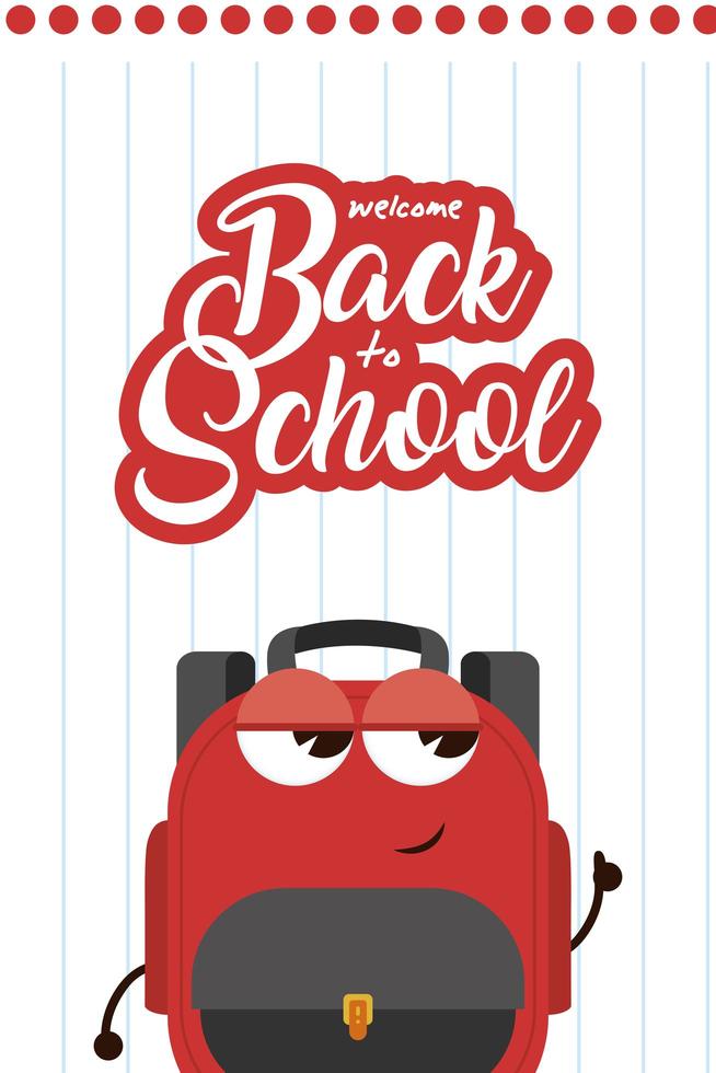 Kawaii school supplies characters for back to school vector