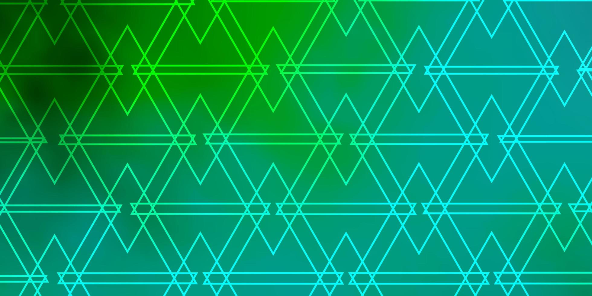 diseño verde claro con líneas, triángulos. vector