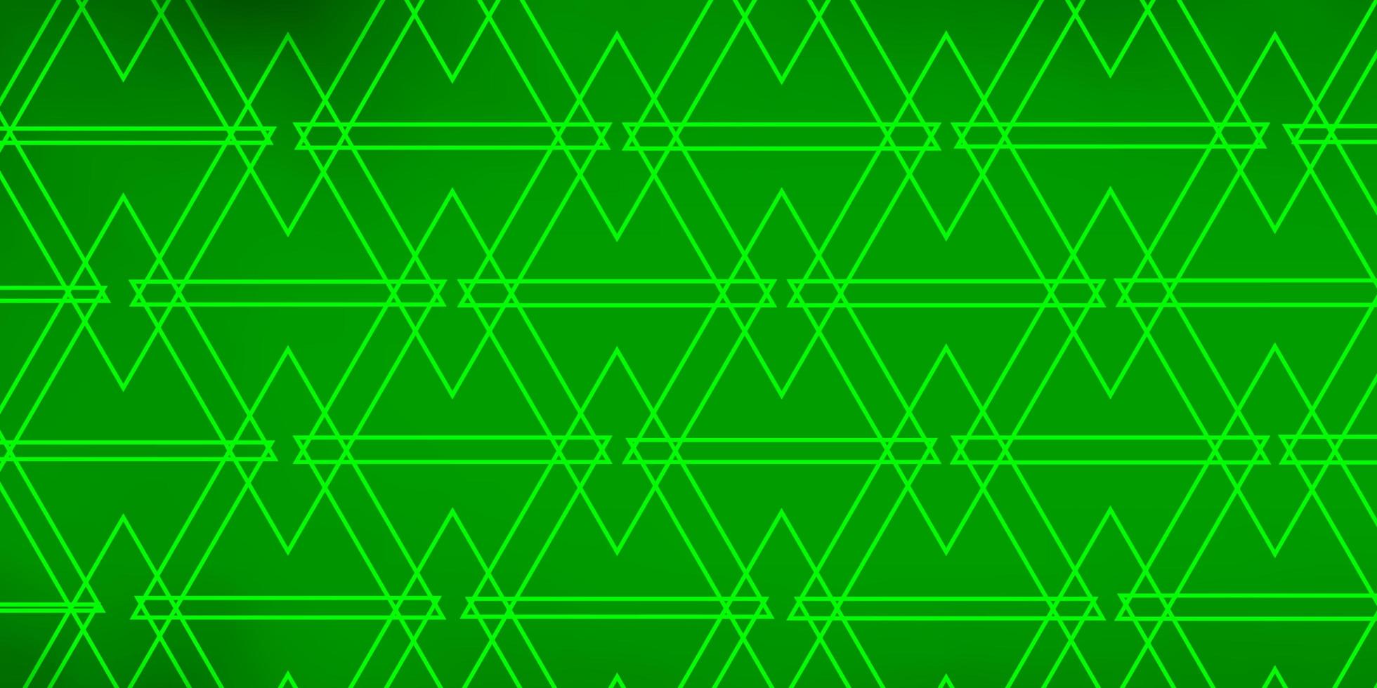 Light Green layout with lines, triangles. vector