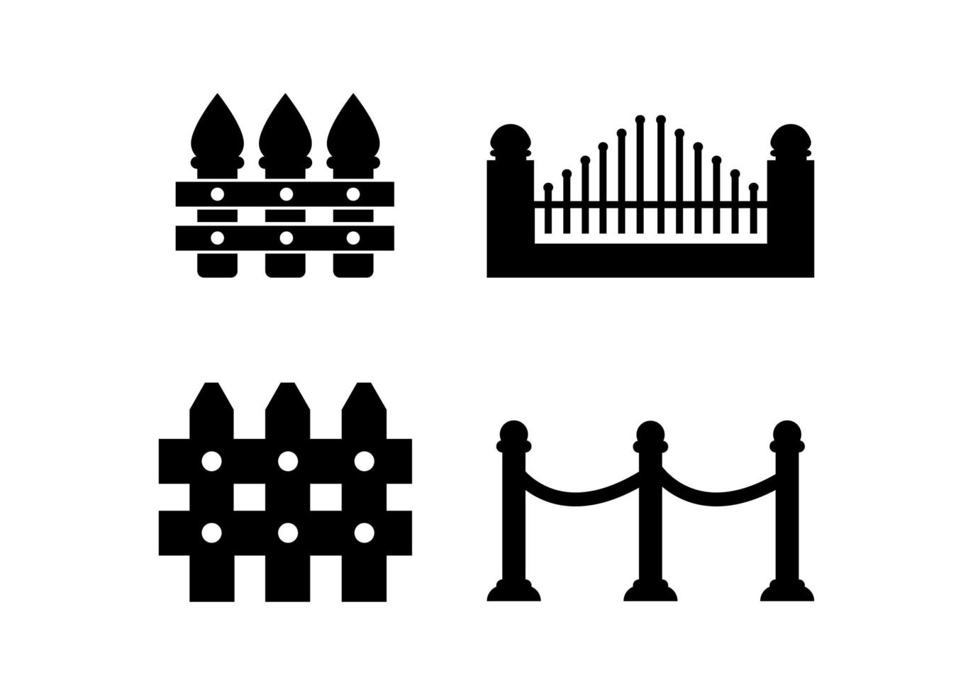 Fence icon design template vector