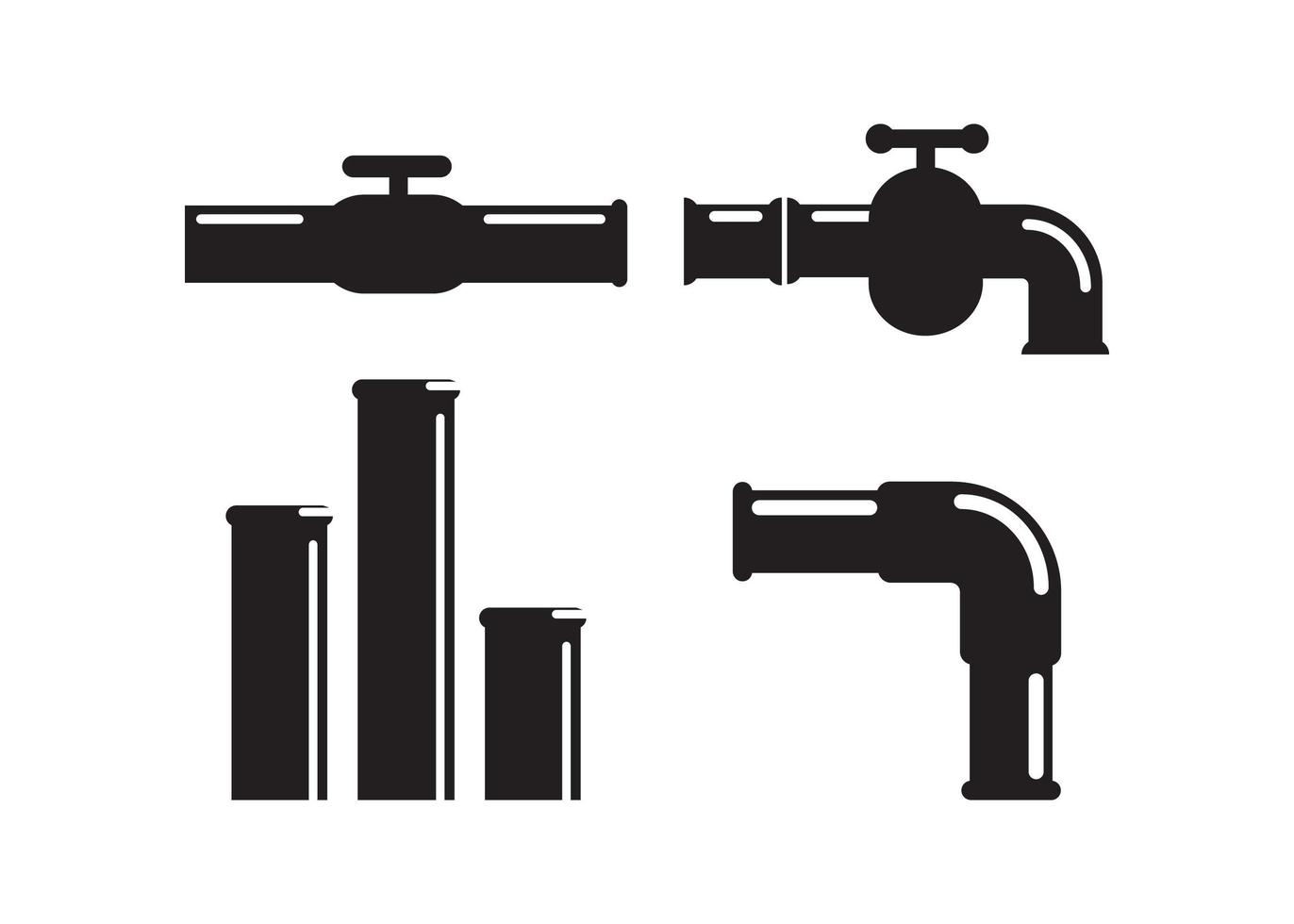 Plumbing icon design template vector
