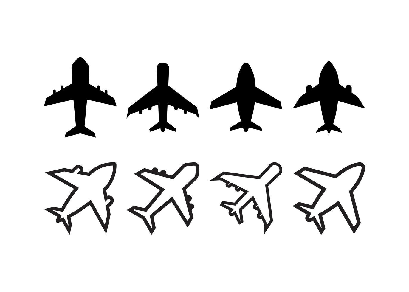 plantilla de diseño de icono de avión vector