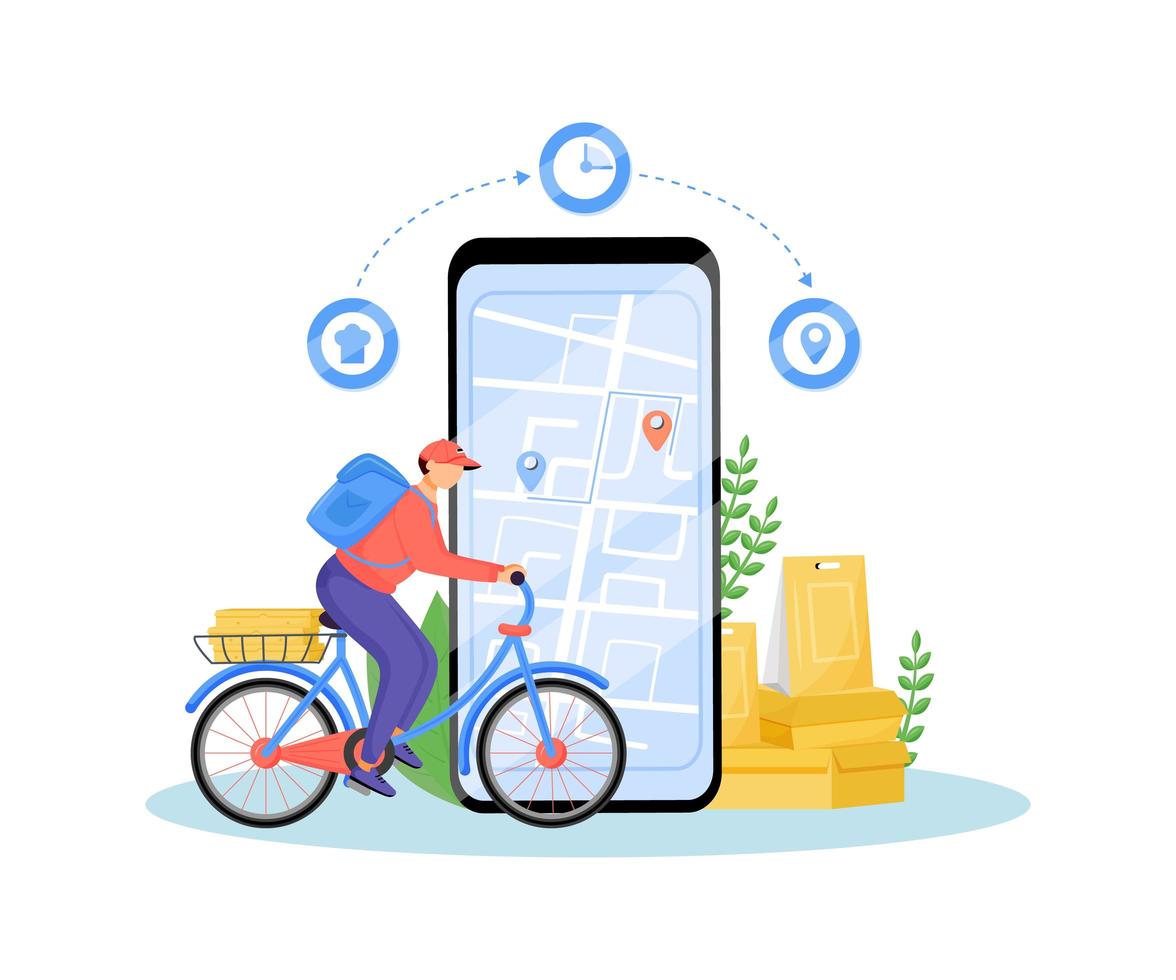 Food delivery service vector