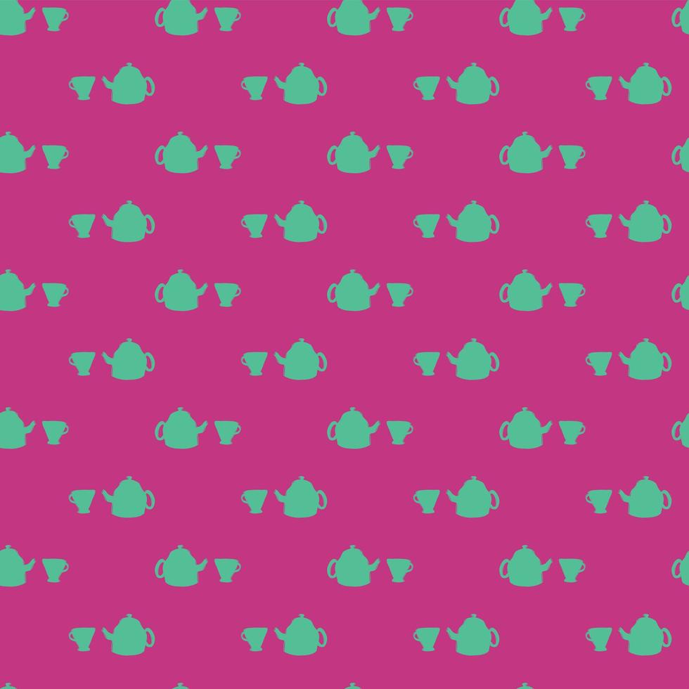 Abstract pattern with cups. vector