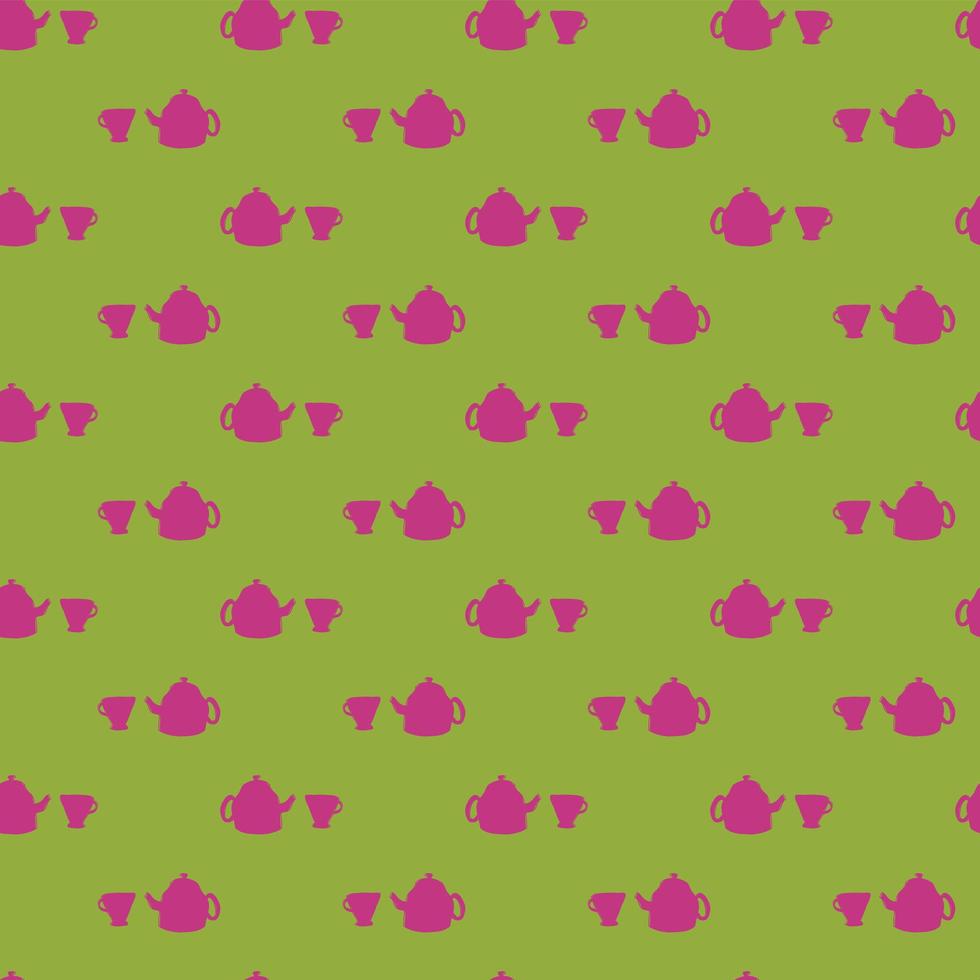Abstract pattern with cups. vector