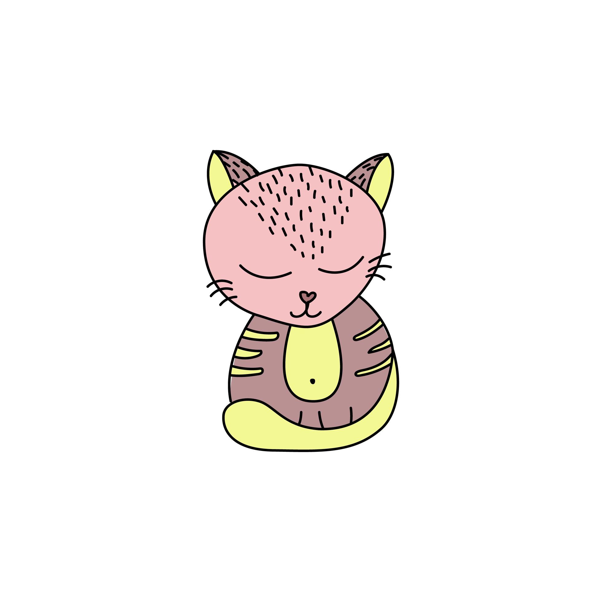 easy cat doodle easy cat doodle