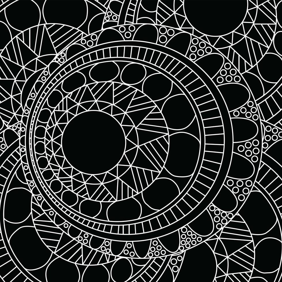 Zentangle mandala pattern vector