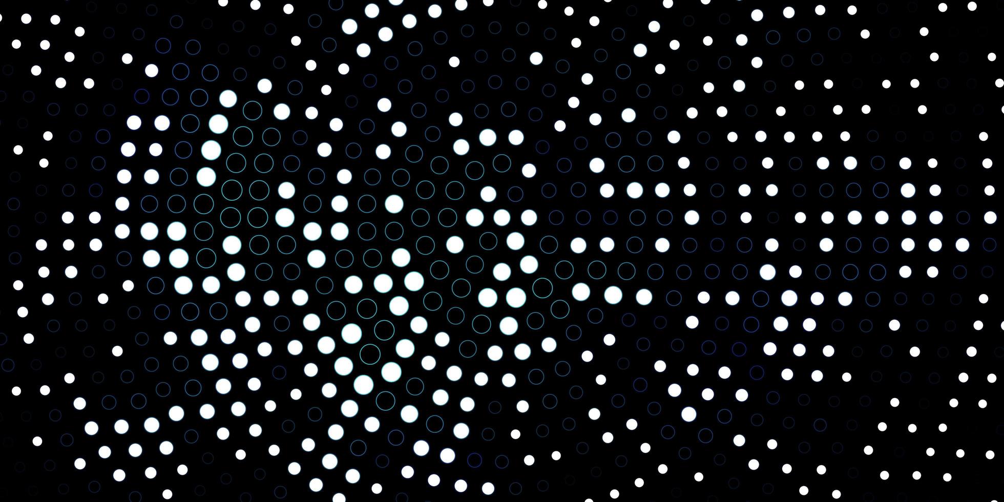 Dark blue pattern with spheres. vector