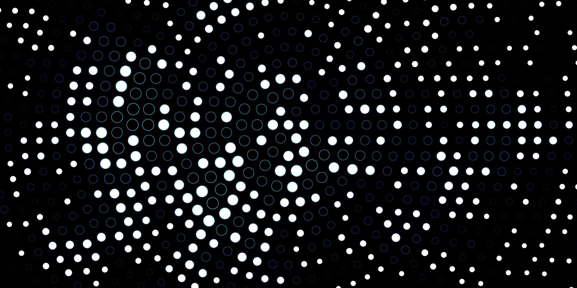 Dark blue pattern with spheres. vector