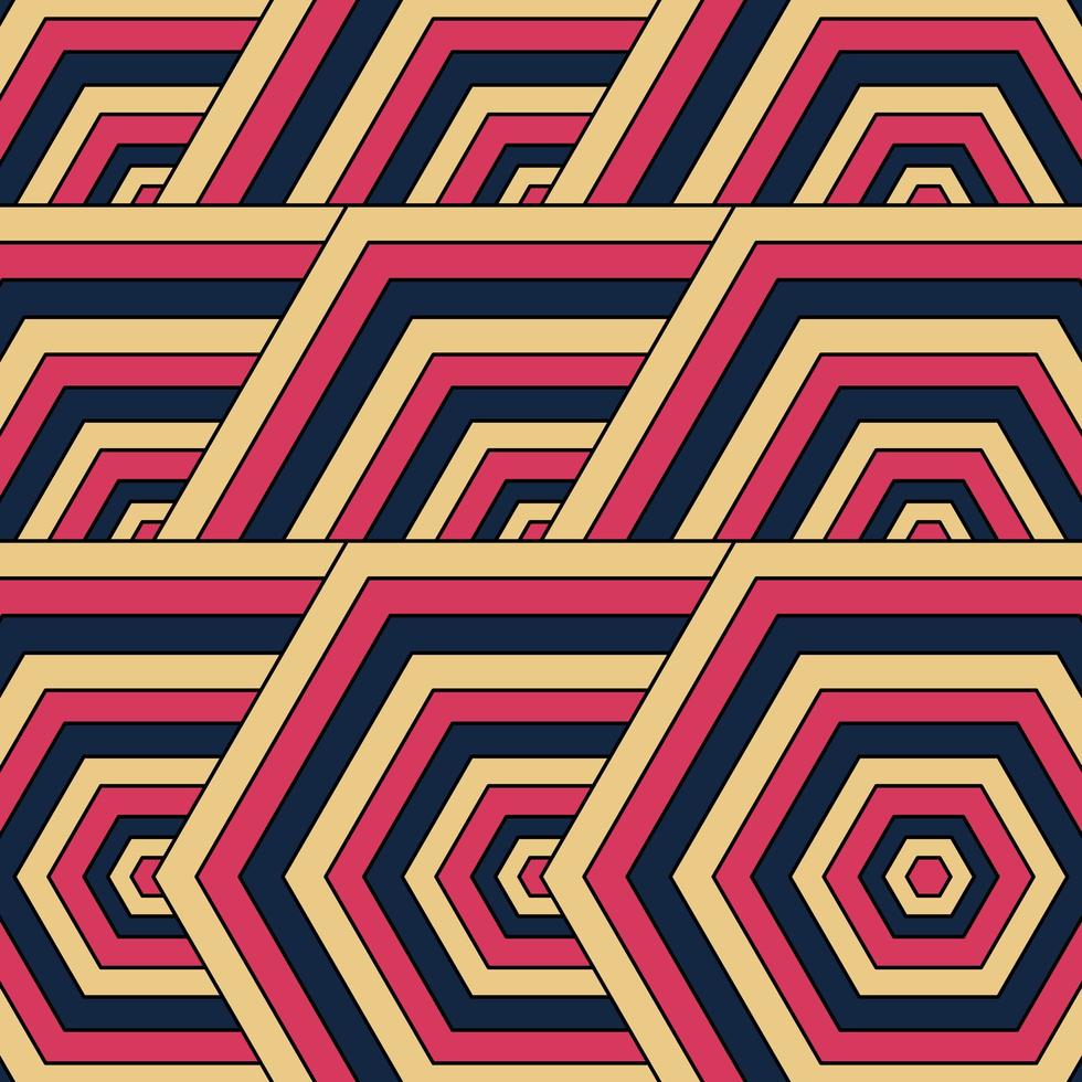 patrón geométrico retro. fondo abstracto vector
