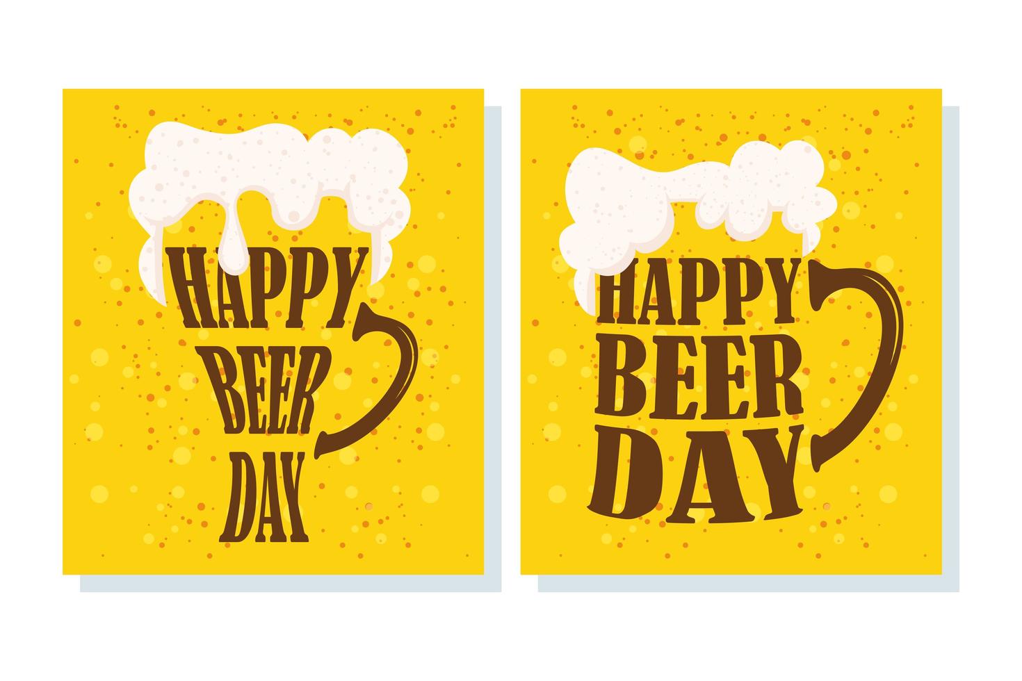 Beer Day celebration banner set vector