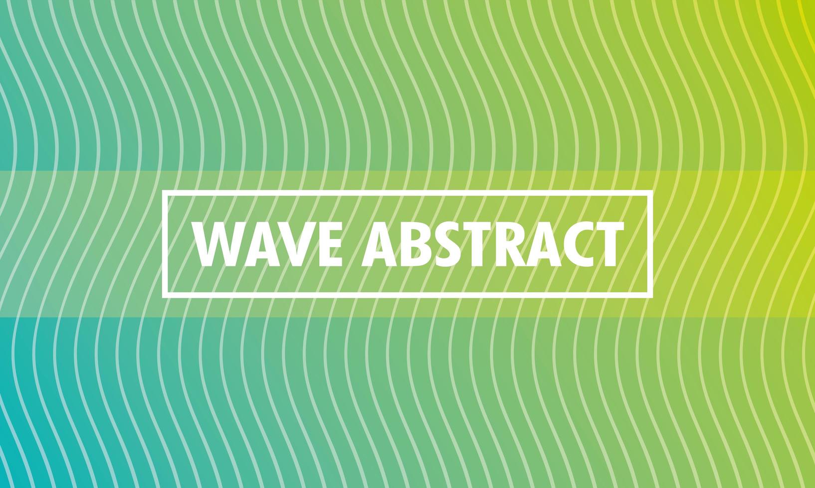 Abstract wavy green background vector