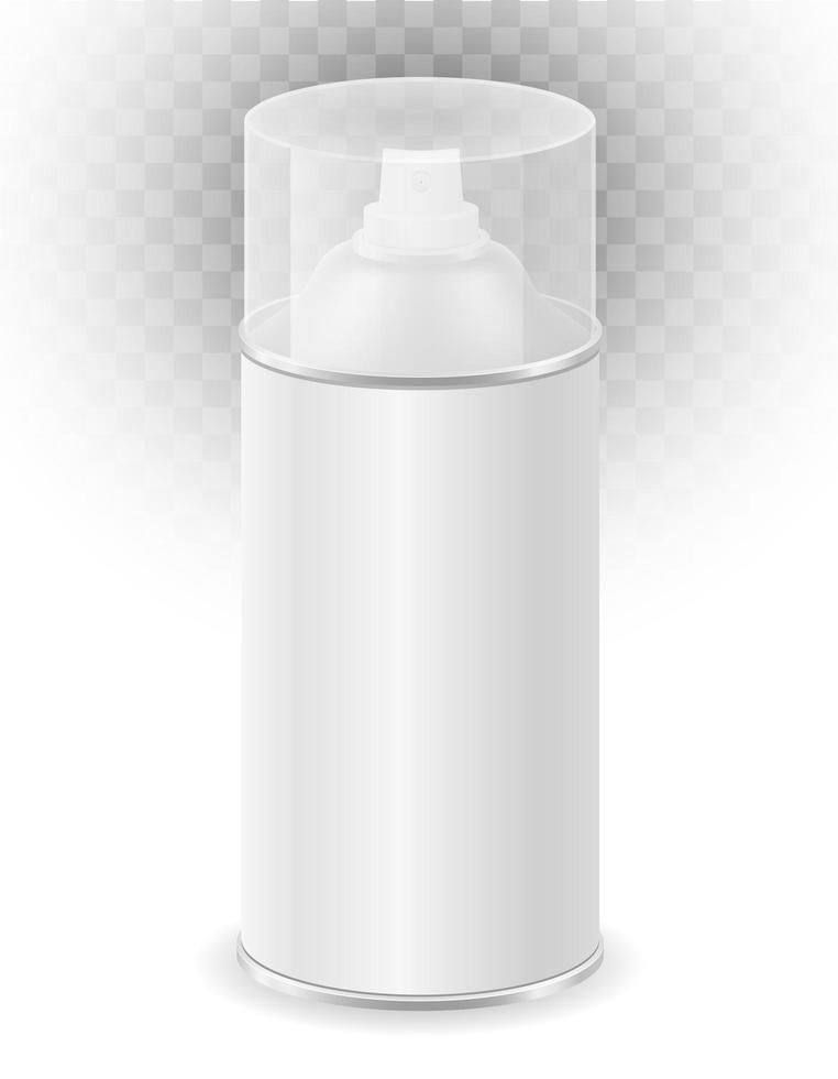 Spray paint in a metal can container vector illustration